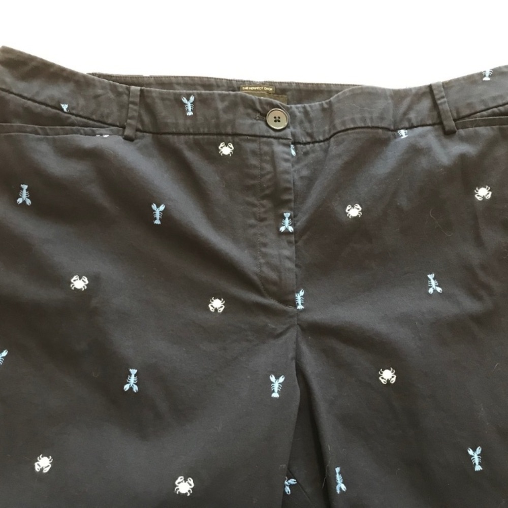 Talbots Blue Chinos with Embroidered Blue Crabs and Lobsters! Preppy- So Cute! - Picture 5 of 16